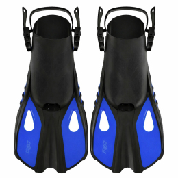 Ласты для тренировок в бассейне короткие с открытой пяткой CIMA PL-7646 размер 32-47 цвета в ассортименте