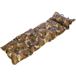 Самонадувающийся коврик с подушкой туристический Record SY-116 1,8мх0,60мх2,5мм камуфляж