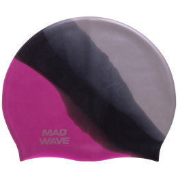 Шапочка для плавания силиконовая увеличенного объема MadWave MULTI BIG M053111 цвета в ассортименте