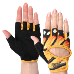 Перчатки для фитнеса и тренировок TAPOUT SB168514 XS-M черный-оранжевый