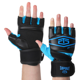 Перчатки для тяжелой атлетики TAPOUT SB168521 S-XL черный-синий