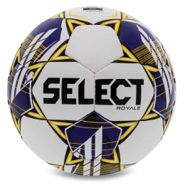 Мяч футбольный SELECT ROYALE FIFA BASIC V23 ROYALE-4WV №4 белый-фиолетовый