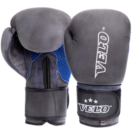 Перчатки боксерские кожаные VELO VL-2209 10-12унций цвета в ассортименте