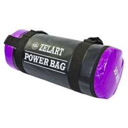 Мешок для кроссфита и фитнеса Zelart FI-5050A-10 Power Bag 10кг черный-фиолетовый