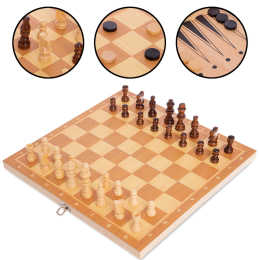 Набор настольных игр 3 в 1 SP-Sport W7723 шахматы, шашки, нарды