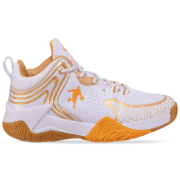 Кроссовки баскетбольные Sport OB-9905-1 размер 35-45 белый-оранжевый