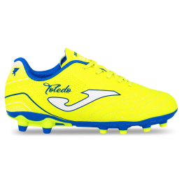 Бутси футбольні дитячі Joma TOLEDO JR TOJW2609FG розмір 31-38 жовтий-блакитний