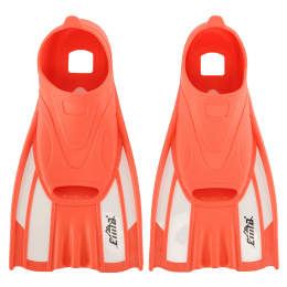 Ласты для тренировок в бассейне короткие с закрытой пяткой CIMA F12-02 размер 33-44 красный