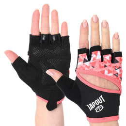 Перчатки для фитнеса и тренировок TAPOUT SB168516 S-M черный-розовый