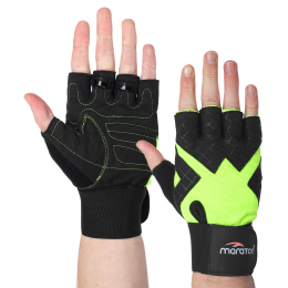 Перчатки для фитнеса и тяжелой атлетики MARATON MAR-0021 M-XL цвета в ассортименте