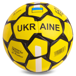 М'яч футбольний UKRAINE BALLONSTAR FB-0692 №5 жовтий-чорний