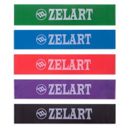 Набор резинок для упражнений ленты сопротивлений LOOP BANDS Zelart FI-7205 5шт цвета в ассортименте