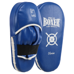 Лапа боксерская прямая тренировочная удлиненная Кожвинил BOXER NEW 2008-N 38х18х4,5см 2штуки цвета в ассортименте