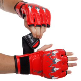 Рукавиці для змішаних єдиноборств MMA Zelart BO-3207 S-XL кольори в асортименті