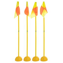 Флаги угловые складные для поля с базой SP-Sport C-7099 4шт 1,5м оранжевый-желтый