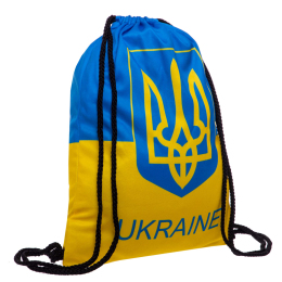 Рюкзак-мешок SP-Sport UKRAINE GA-4433-UKR желтый-голубой
