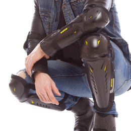Комплект захисту SP-Sport MS-08 (коліно, гомілка, передпліччя, лікоть) чорний