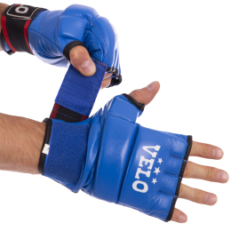 Перчатки для смешанных единоборств MMA кожаные VELO ULI-4023 S-XL цвета в ассортименте