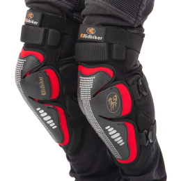 Защита колена и голени Ridbiker MS-4320 2шт черный-красный