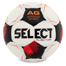 М'яч футбольний SELECT FLASH TURF FIFA BASIC V26 FLASH-TURF-4WR №4 білий-червоний