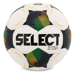 М'яч для футзалу SELECT FUTSAL PLANET FIFA BASIC V26 Z-PLANET-WGR №4 білий-зелений