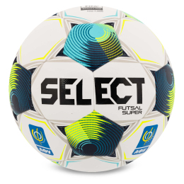 М'яч для футзалу SELECT FUTSAL SUPER DB FIFA QUALITY PRO V26 Z-SUPER-WBL №4 білий-синій