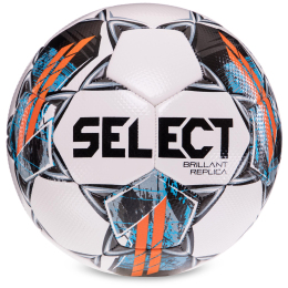 Мяч футбольный SELECT BRILLANT REPLICA V22 №5 белый-серый