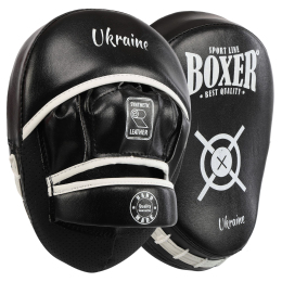 Лапа боксерська вигнута тренувальна Кожвініл BOXER NEW 2013-N 23х19х4,5см 2штуки кольори в асортименті