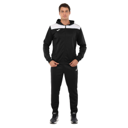 Костюм спортивный кофта на молнии и брюки Joma PHOENIX II 103121-102 4XS-XL черный-белый