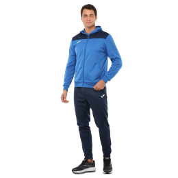 Костюм спортивный кофта на молнии и брюки Joma PHOENIX II 103121-703 4XS-XL синий-темно-синий