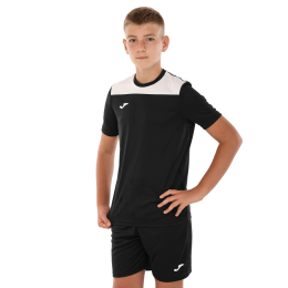 Форма футбольная комплект футболка и шорты Joma PHOENIX III 103124-102 4XS-XL черный-белый