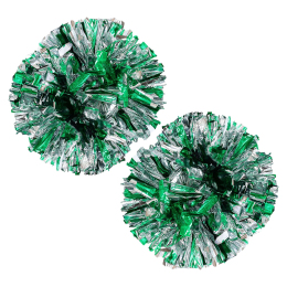 Помпоны-гантели круглые блестящие для чирлидинга и танцев SP-Sport Pom-Poms C-0863 2шт цвета в ассортименте