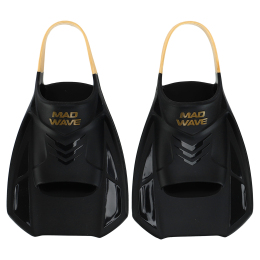 Ласты тренировочные с открытой пяткой MadWave Open Heel Training M074908 размер 31-45 черный