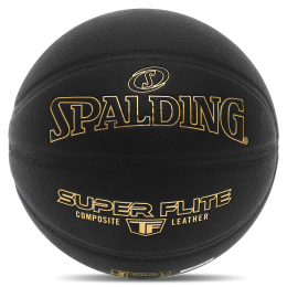 М'яч баскетбольний Composite Leather SPALDING TF SUPER FLITE 77559Y №7 чорний