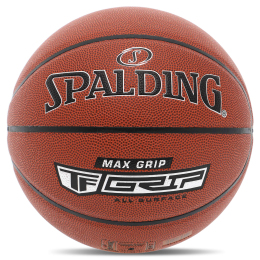 Мяч баскетбольный PU SPALDING TF MAX GRIP 76873Y №7 коричневый