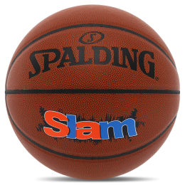 М'яч баскетбольний PU SPALDING SLAM 76886Y №7 коричневий