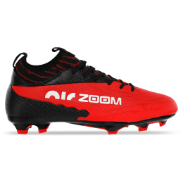 Бутси футбольні ZOOM 220909-2 розмір 40-45 чорний-білий-червоний
