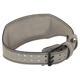 Пояс атлетический кожаный FISTRAGE VL-5154 спинка-15см размер-S-XL серый