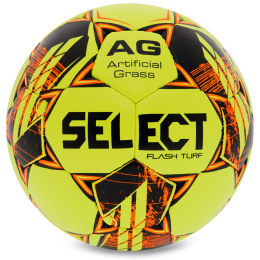 Мяч футбольный SELECT FLASH TURF FIFA BASIC V23 FLASH-TURF-YOR №4 желтый-оранжевый