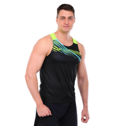 Майка спортивна чоловіча Joma ELITE X 103102-121 2XS-2XL чорний-салатовий