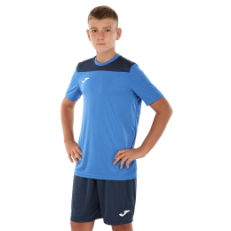 Форма футбольная комплект футболка и шорты Joma PHOENIX III 103124-703 4XS-XL синий-темно-синий