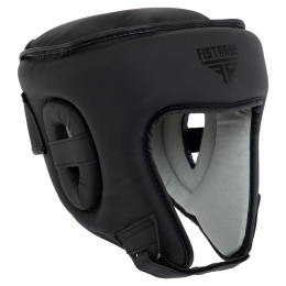 Шлем боксерский открытый кожаный FLEX FISTRAGE VL-8480-FLEX  S-L черный