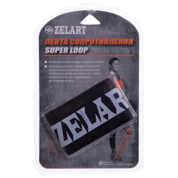Резинка для упражнений лента сопротивления LOOP BANDS Zelart FI-8228-5 L черный