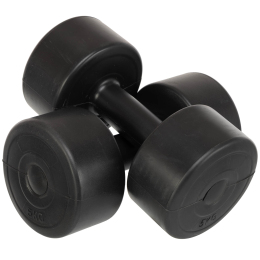 Гантель для фітнесу з PE покриттям Zelart TA-4759-5 1шт 5кг кольори в асортименті