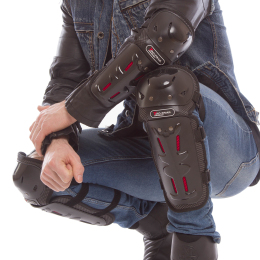 Комплект захисту TAO-TRAIL MS-1232 (коліно, гомілка, передпліччя, лікоть) чорний