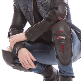 Комплект захисту PROMOTO MS-1235 (коліно, гомілка, передпліччя, лікоть) чорний