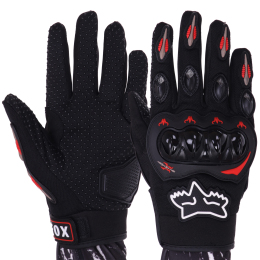 Мотоперчатки FOX MS-5529-F M-XXL черный-красный