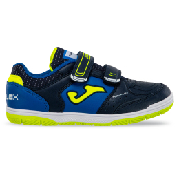 Обувь для футзала детская Joma TOP FLEX TPJW2403INV размер 31-37 темно-синий-синий