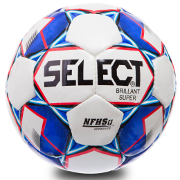 М'яч футбольний ST BRILLANT SUPER ST-10-2 №5 PU білий-сірий-червоний