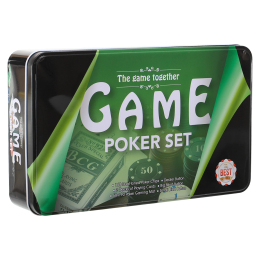 Набор для покера в металлической коробке SP-Sport IG-8652 160 фишек
